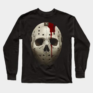 Death wears a hockey mask Long Sleeve T-Shirt